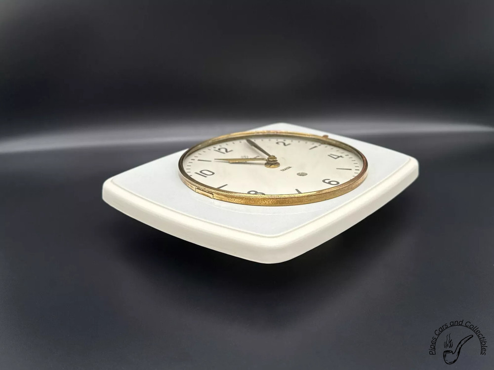 Vintage Junghans Exacta Wall Ceramic Mechanical Clock