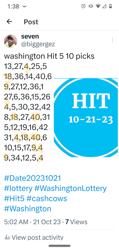 Washington Hit 5 Lottery Numbers software DVD for Windows 7 & 8 & 10