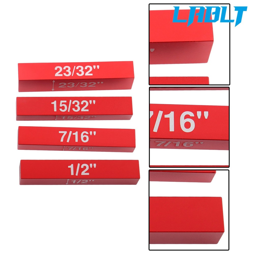 LABLT 15Piece Setup Blocks Set Woodworking Tools Gauge Block w/ Storage Box