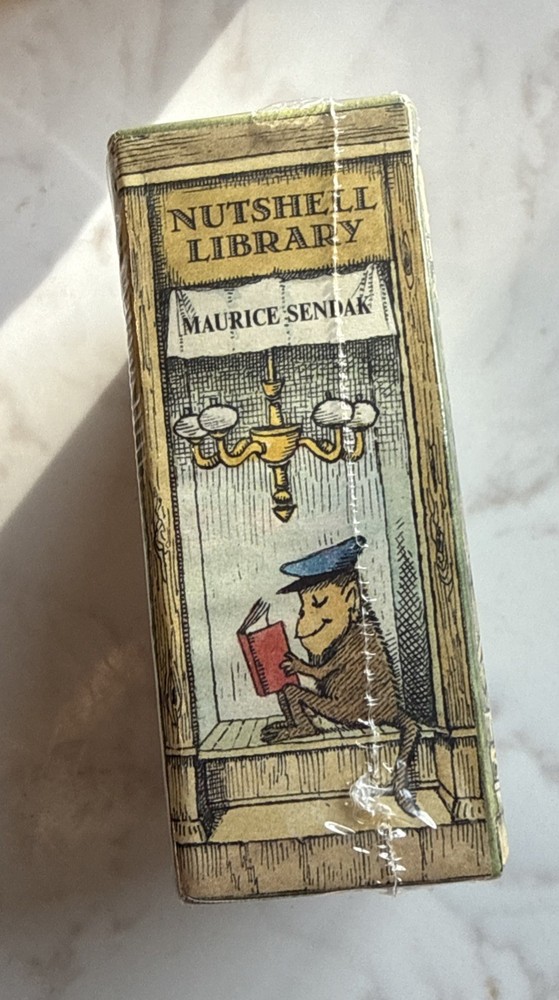 Nutshell Library by Maurice Sendak 1962 4 Mini Books HC Dust Jackets Case