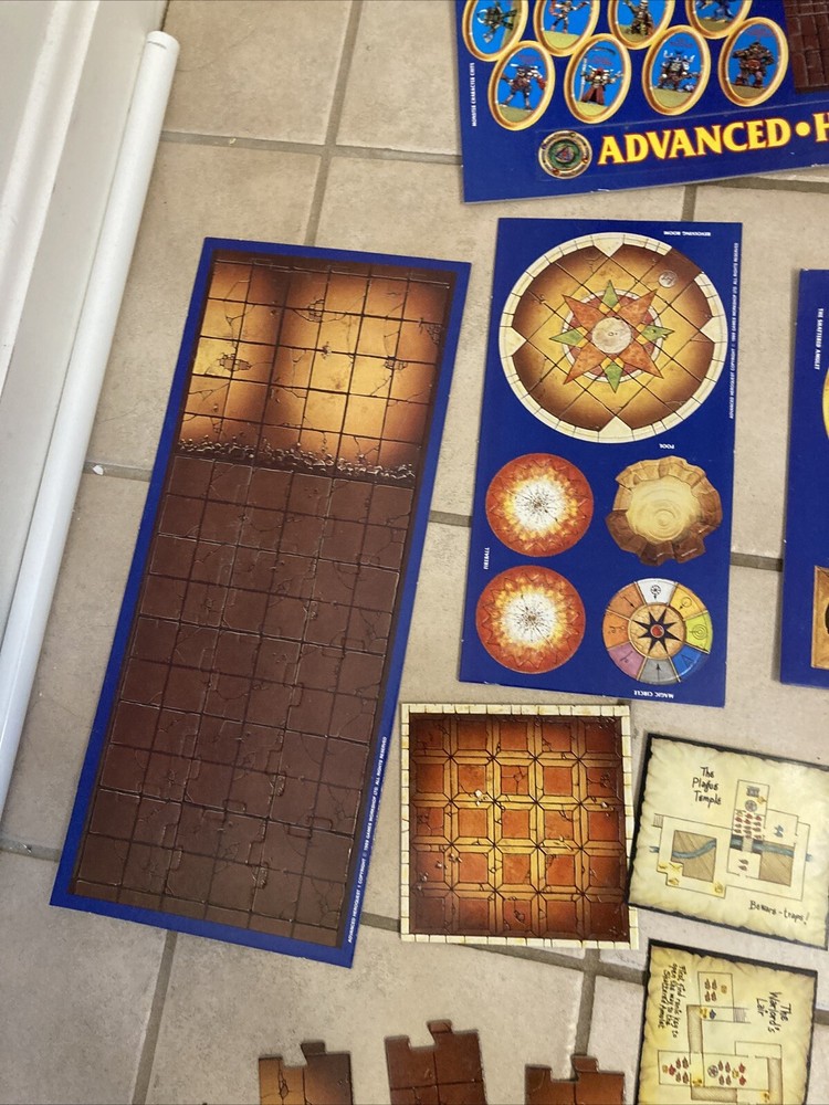 Advanced Heroquest Boardgame RPG Games Workshop 1990 (Mostly Complete) READ