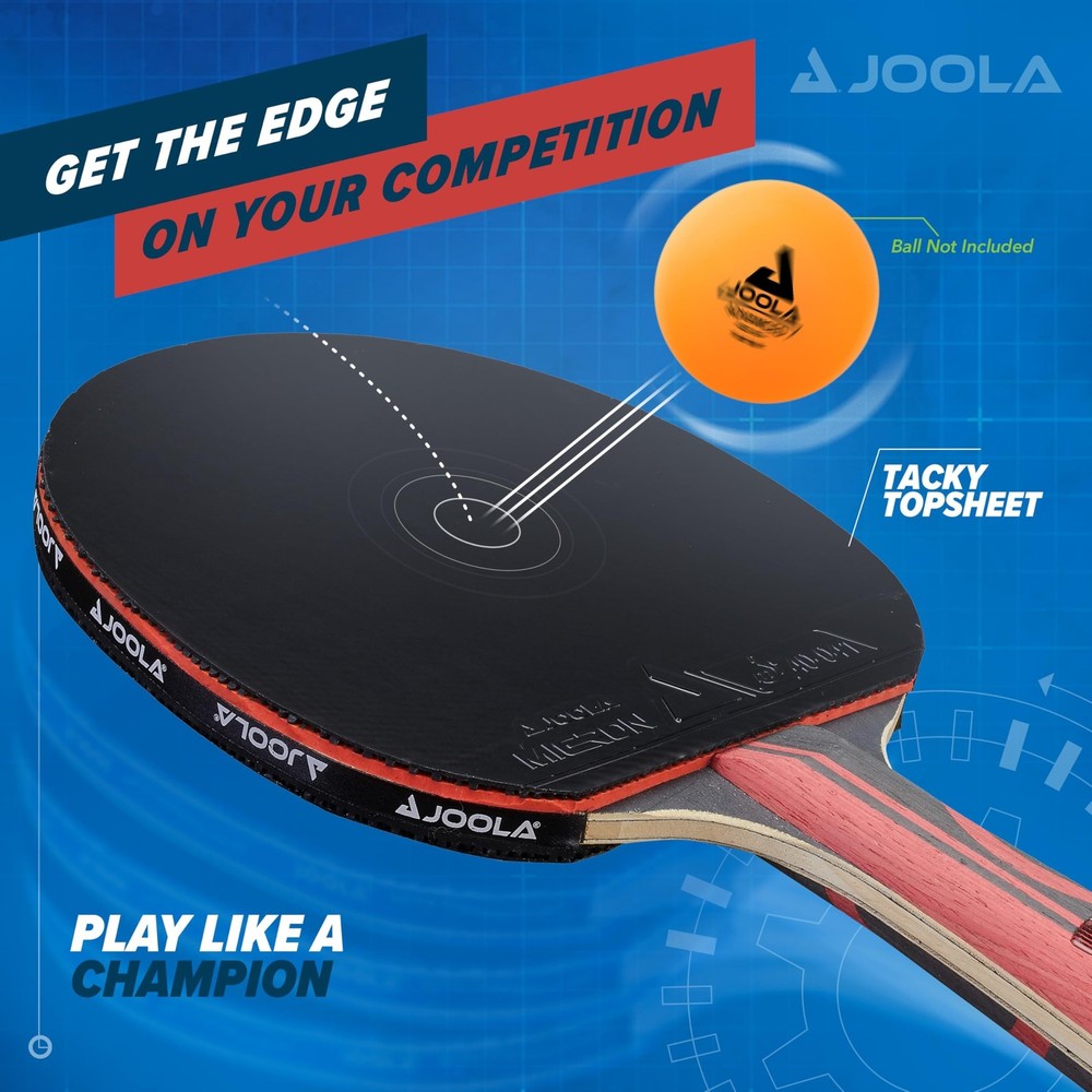 JOOLA Infinity Edge - Tournament Performance Carbon Technology - Black Rubber...