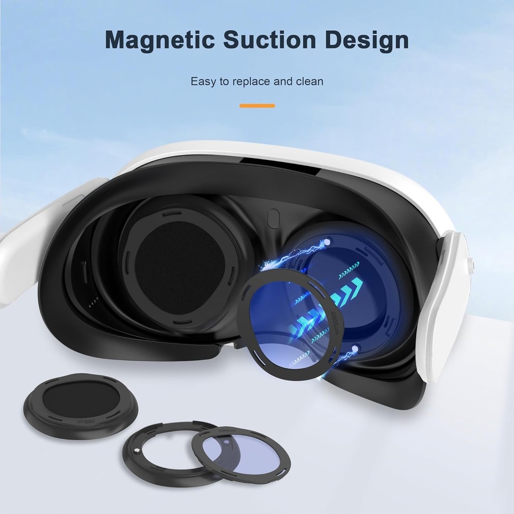Lens Protector Cover Kit for Meta Quest 3 Anti-Scratch Protector Ring Accessorie
