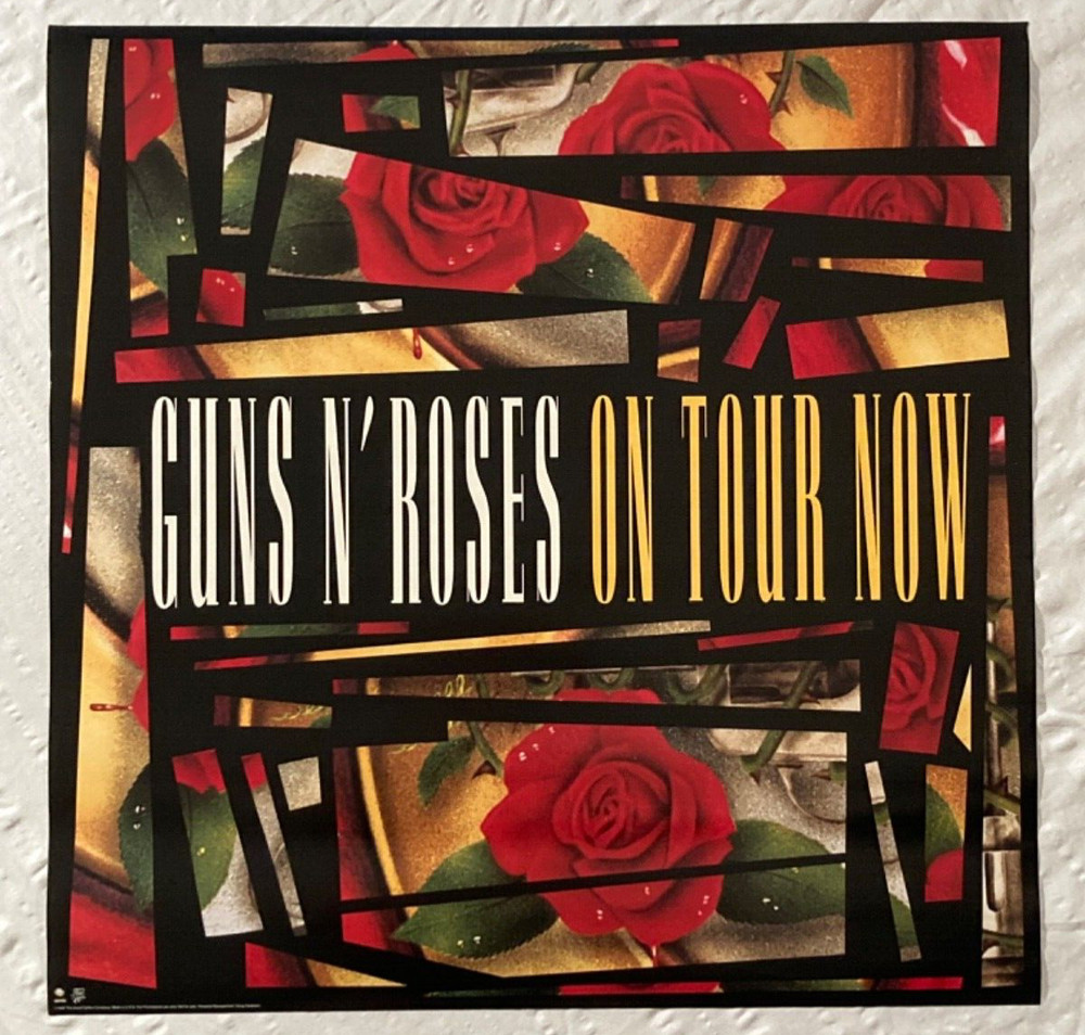 Guns N Roses 1992 Promo Tour Poster Use Your Illusion