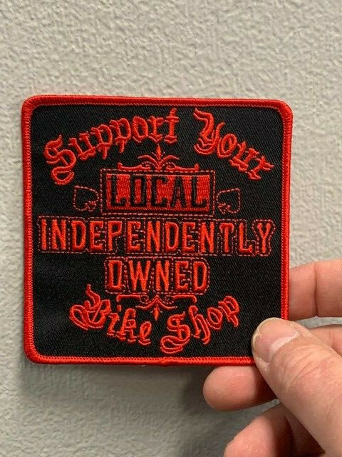 Support Your Local Shop Patch (4" Width x 4" Height)