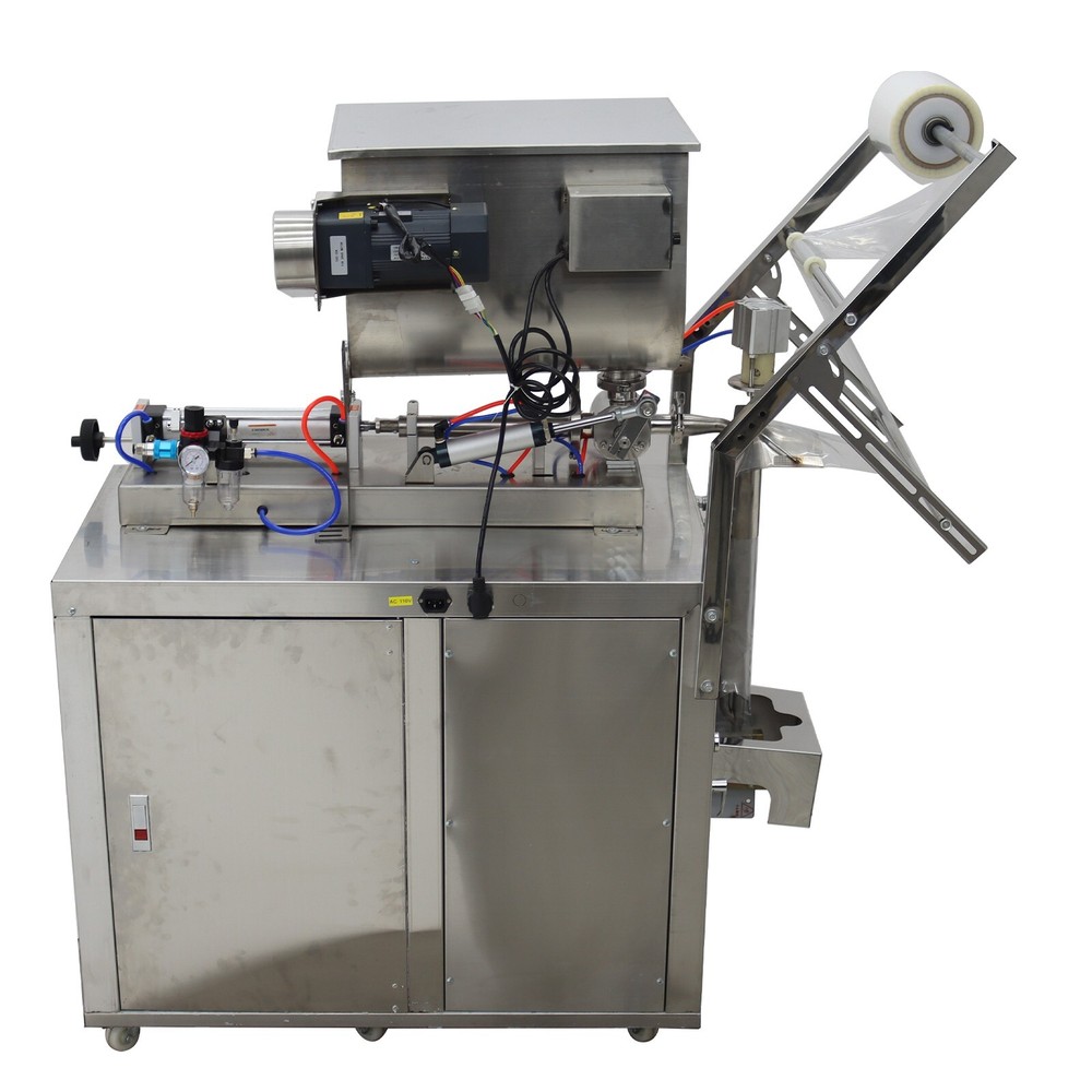 10-100ml Automatic Quantitative Paste Filler w/Horizontal Mixing Hopper 110V500W