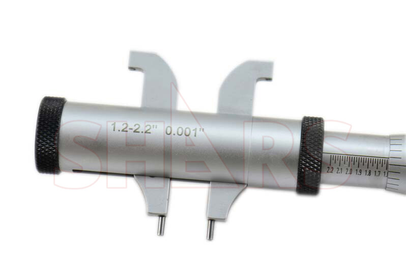 SHARS BEST PRECISION .20 - 2.2" INSIDE MICROMETER SET NEW P}
