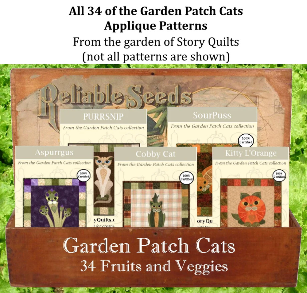 Garden Patch Cats Collection - 34 Patterns