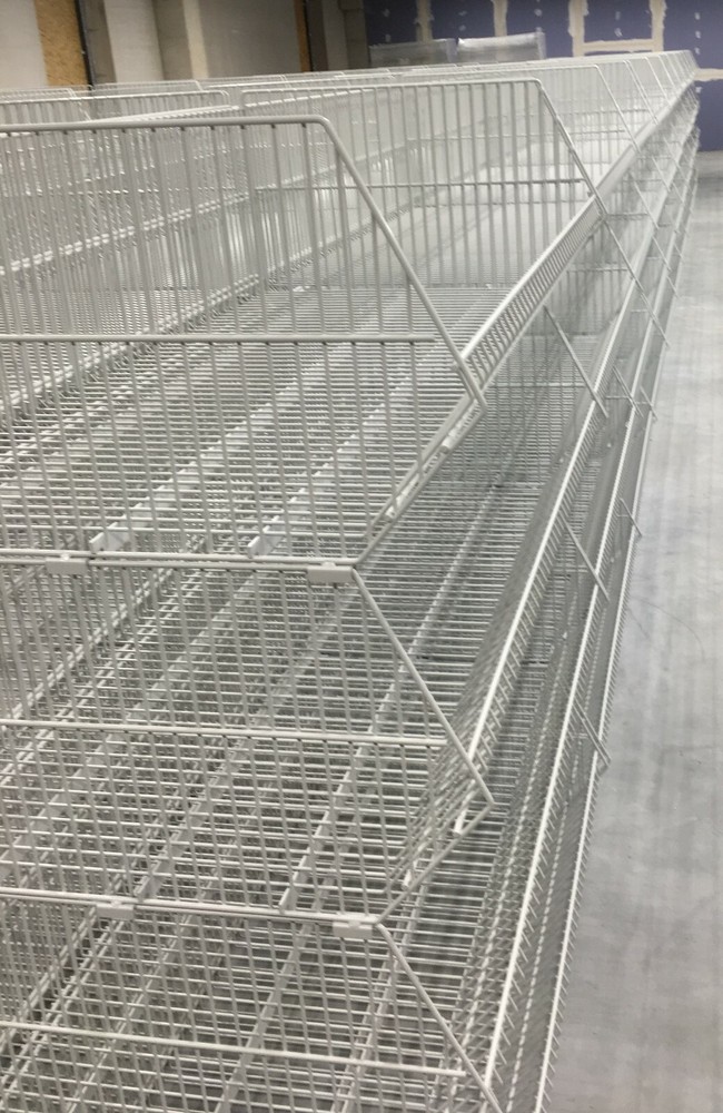 Basket Stacking Mesh Sanitärfachmarkt Rohrregal Fittinge HT Pipe Warehouse 100