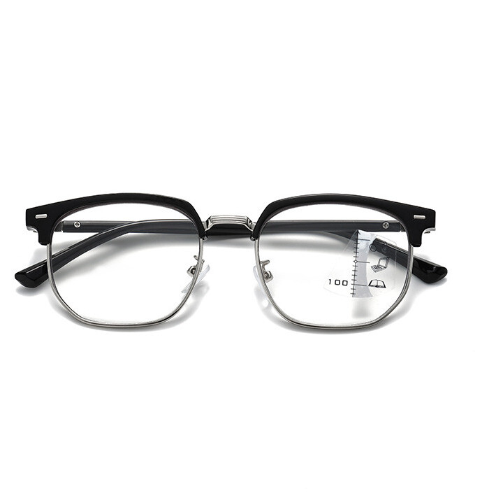 Progressive Multifocus Photochromic Reading Glasses For Men Square Sunglasses