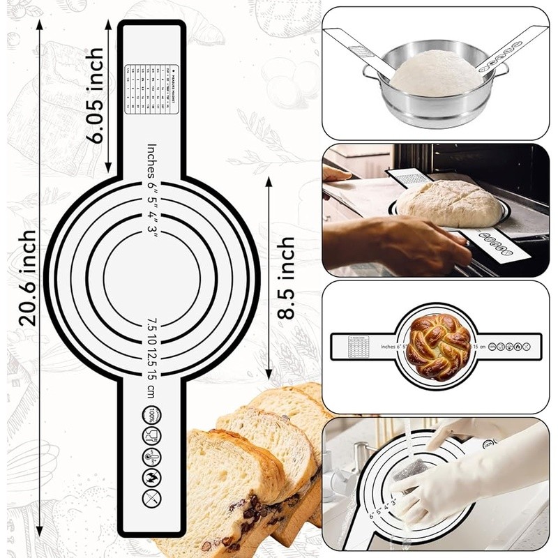 Complete Sourdough Starter Kit W/ Proofing Baskets Bread Tools & Recipe Guide US