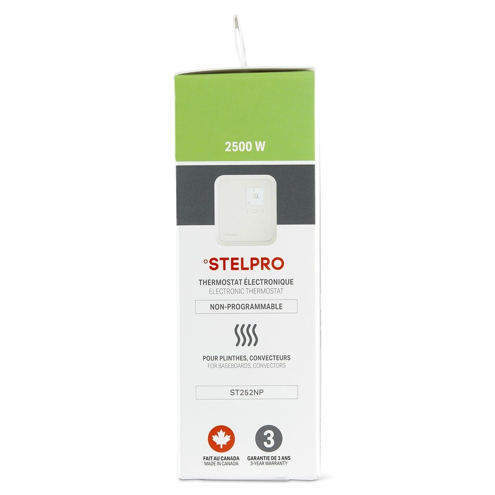 Stelpro Non-Programmable Electronic Thermostat for Baseboards and Convectors,...