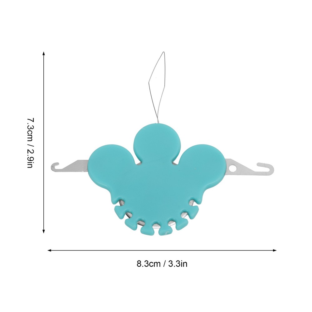 4 In 1 Needle Threader Wear Resistant Material Sewing Needle Threader(Blue )