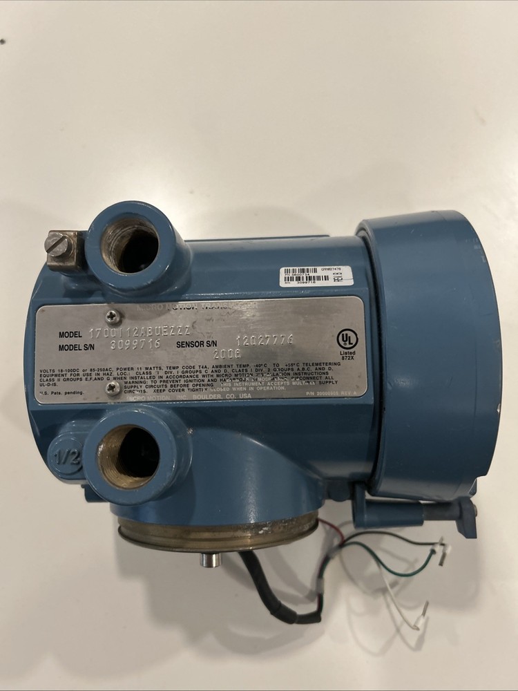 Micro Motion Transmitter 1700I12ABUEZZZ