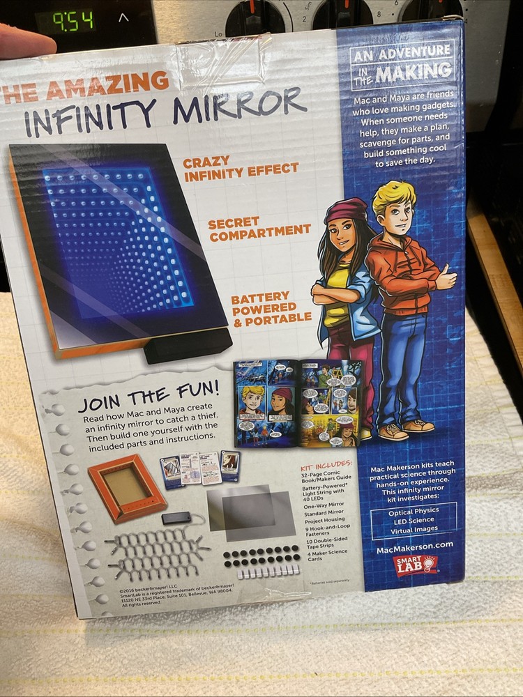 Mac Makerson And The Interdimensional Locker Smart Lab Infinity Mirror New Box
