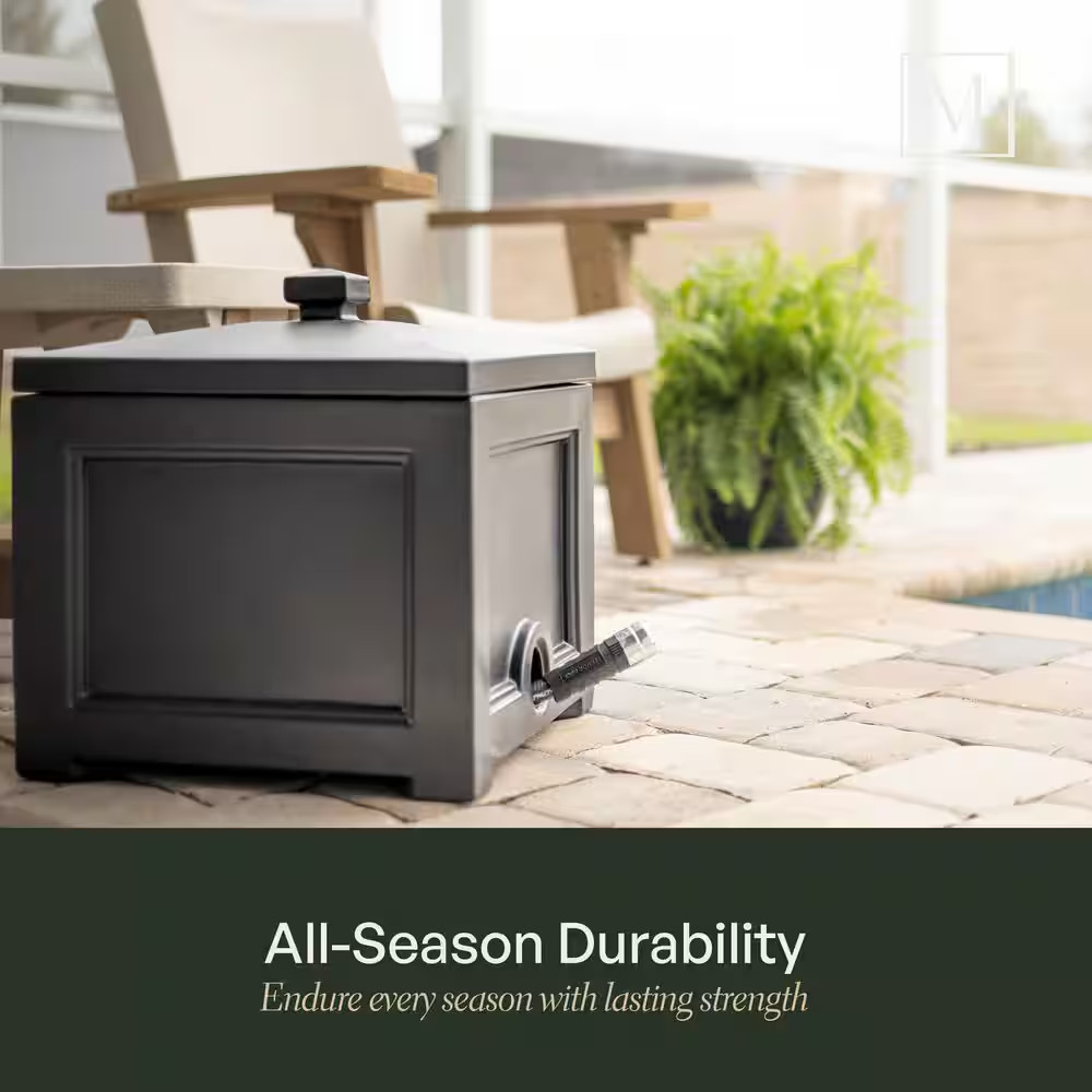 Fairfield Garden Hose Bin in Black