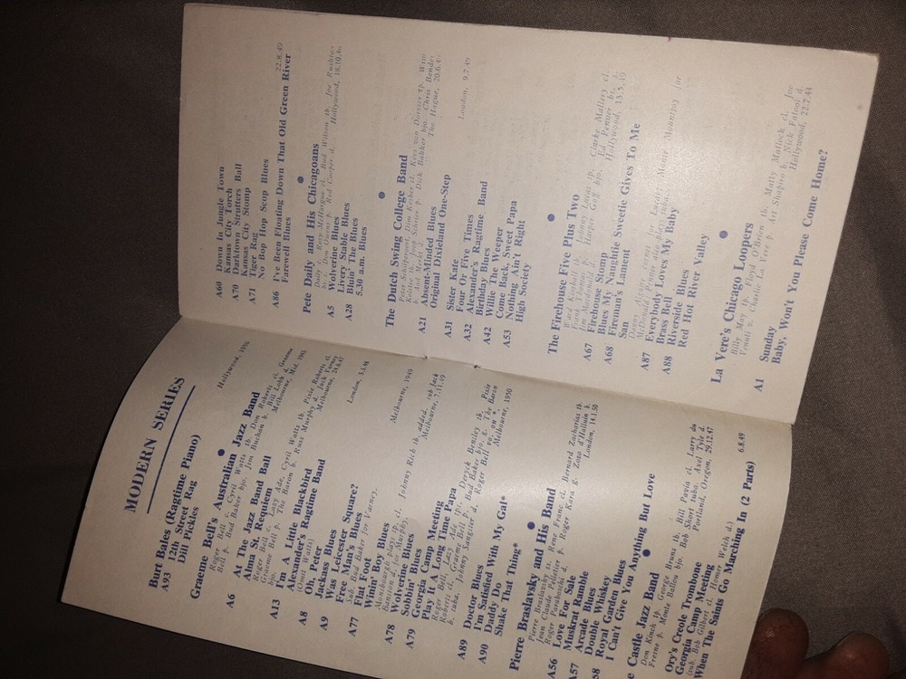 TEMPO Record Society Catalog 1952