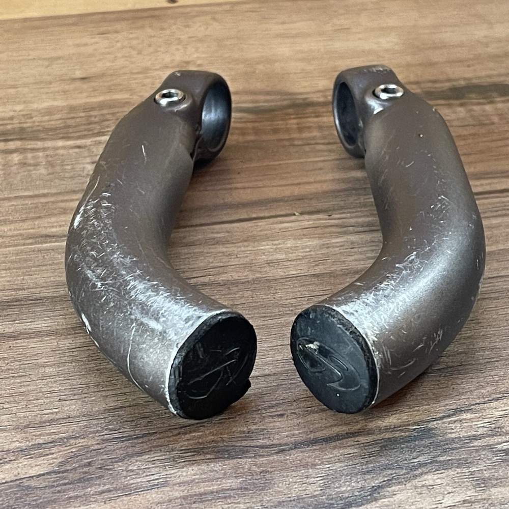 Icon Trek Gray Anodized Bar Ends Oversized Short Bend