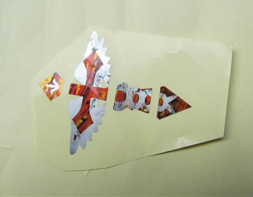Guitar Inlay Stickers Cross & Wing Pattern Decals