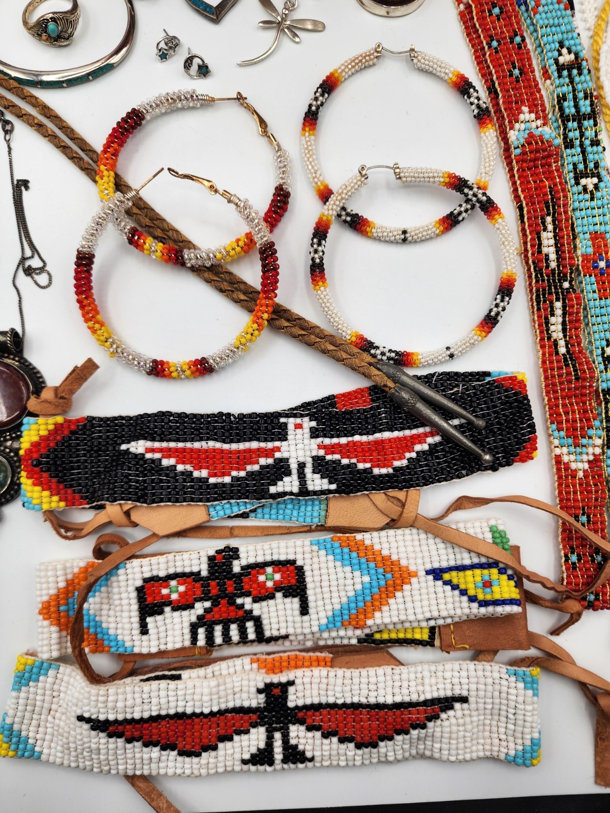 Large Native American Jewelry Lot. Lots Of 925