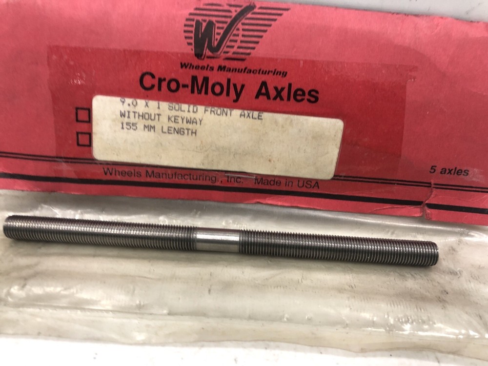 Wheels Manufacturing Cro Moly Axle 9x1 Solid Front 155mm Axle