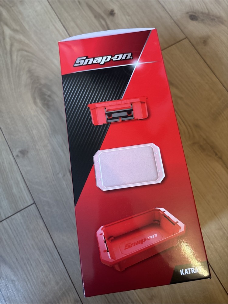 *New* Snap On Tools 2 Pc Stacking Parts Tray Red Container Box KATRAY