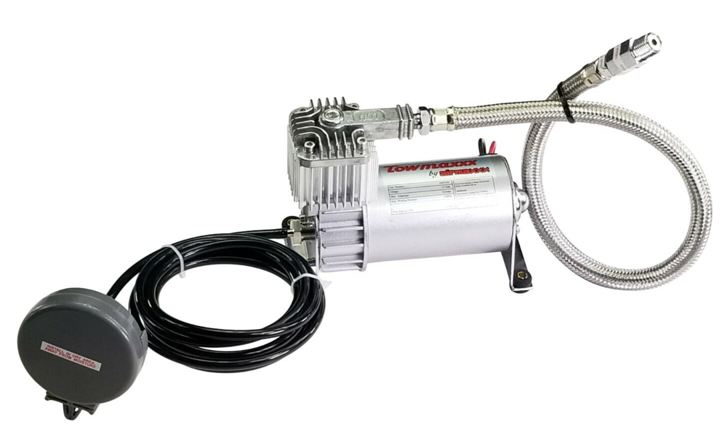 airmaxxx Pewter Utility Air Compressor For Air Ride Suspension Air Horns 130 psi
