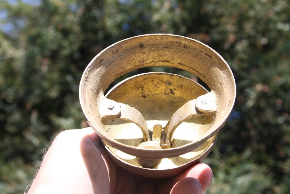 Antique Solid Brass Shop General Store Table Top Bell