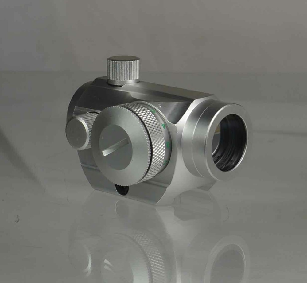 New Compact Mini Red and Green Dot Sight Weaver 1 Bolt Mount Anodized Silver