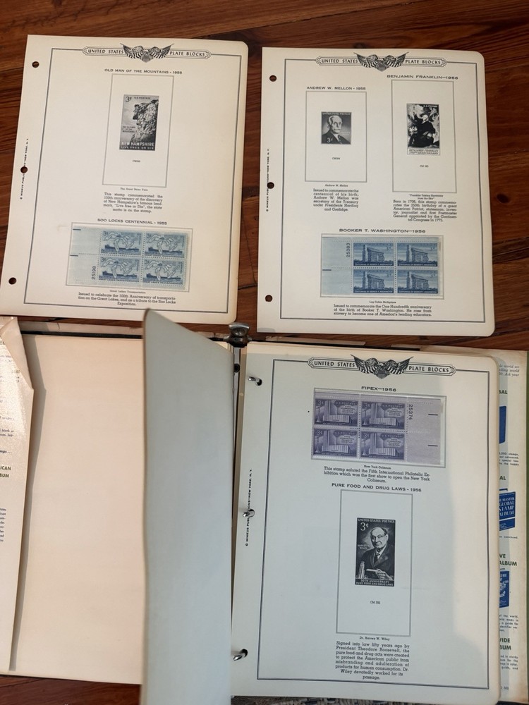 Minkus Publications American Plate Block Album Vol III 1951-1960 with 75 Blocks
