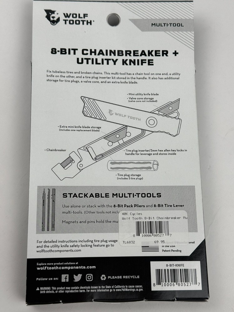 Wolf Tooth 8-Bit Chainbreaker & Utility Knife