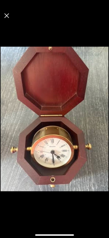 Bulova Maritime Nautical Quartermaster Clock