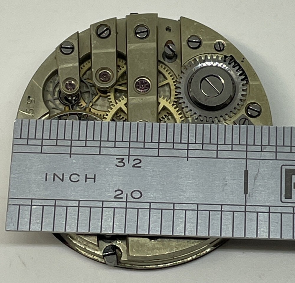 RUSSIAN POCKET WATCH MOVEMENT /Pretty Dial / Runs