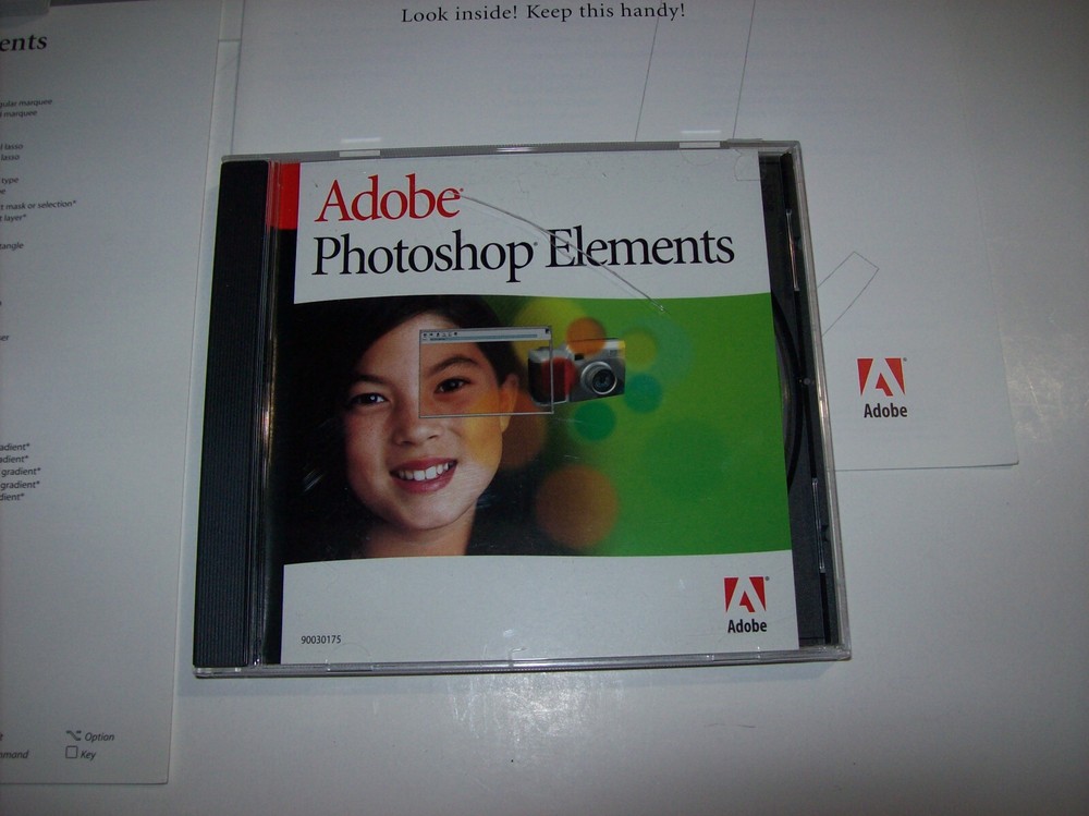Adobe Photoshop Elements CD, +User Manual, Windows / Macintosh ver, +KEY