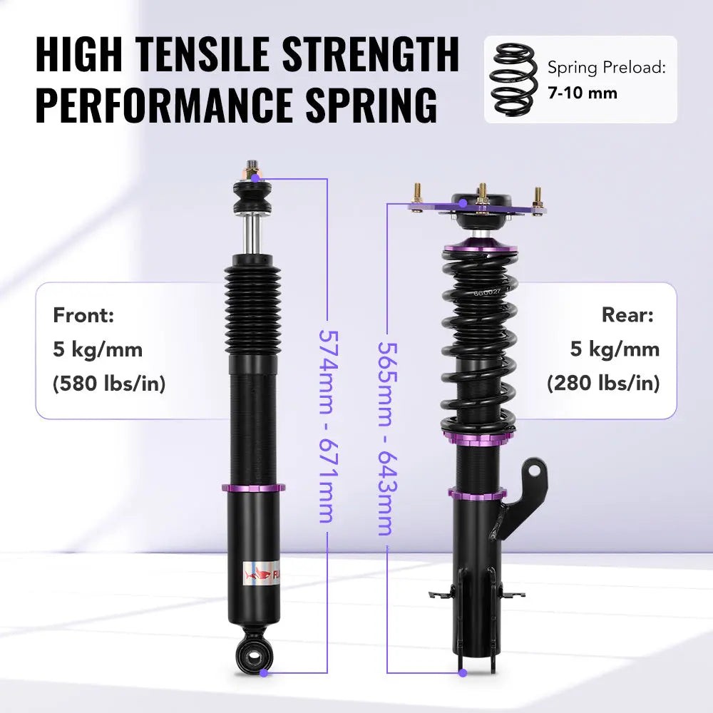 Coilovers For Nissan Sentra 2013-2019 Shocks Struts Suspension kit Adjustable