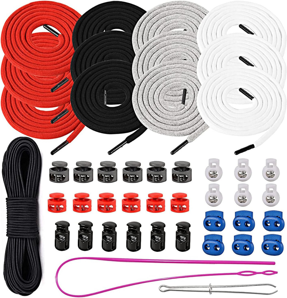Drawstring Cord Trim Replacement Cording with Easy Threaders+Cord Locks End Spri
