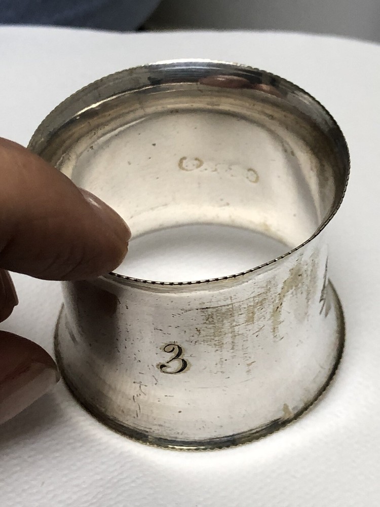 Sterling Silver Napkin Ring Hallmarked 23.7gr
