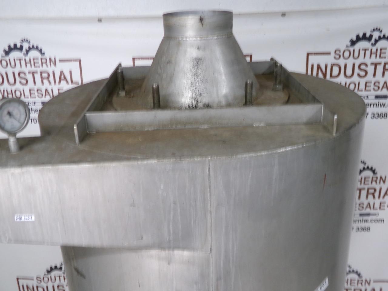 Stainless Steel Cyclone Separator 31.5 w x 54.5 H 4" in 6.5 Out