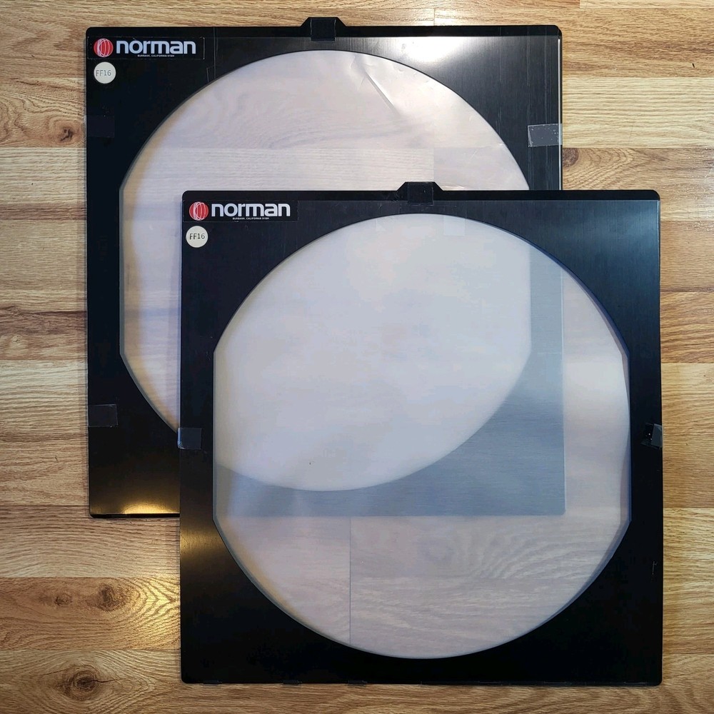 Norman BD416 4 Leaf Barndoor Plus 2 Light Diffusers and 16" 2 Leaf Barndoor READ