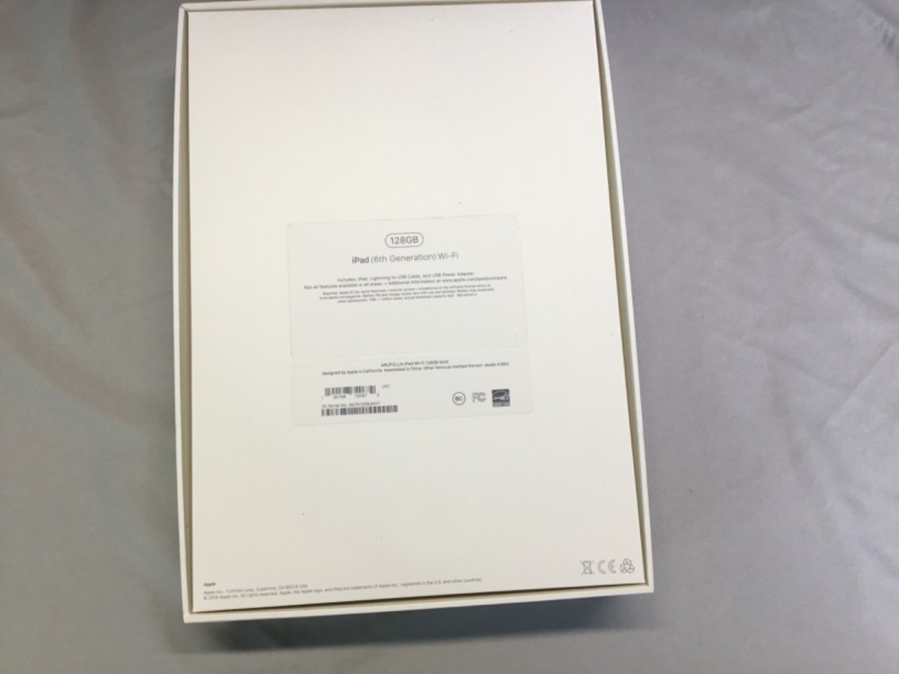 Apple iPad 6Th Generation 128GB Empty Box Only