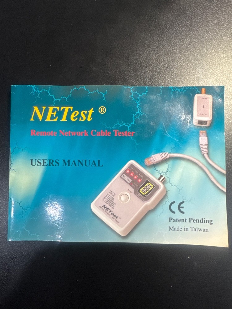 NE TEST REMOTE NETWORK CABLE TESTER