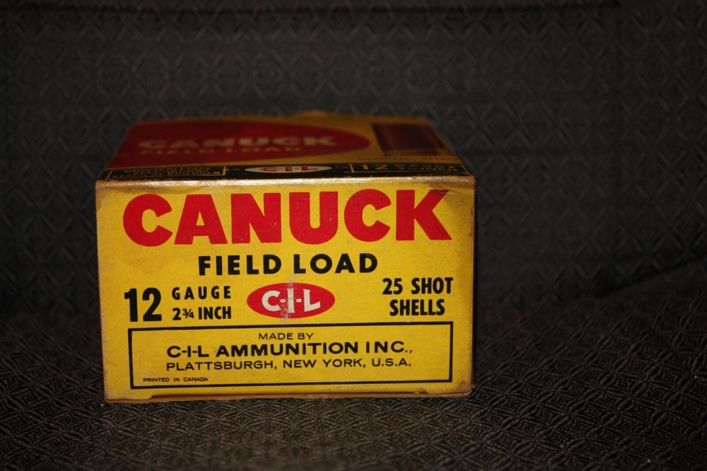 canuck shotgun shells box