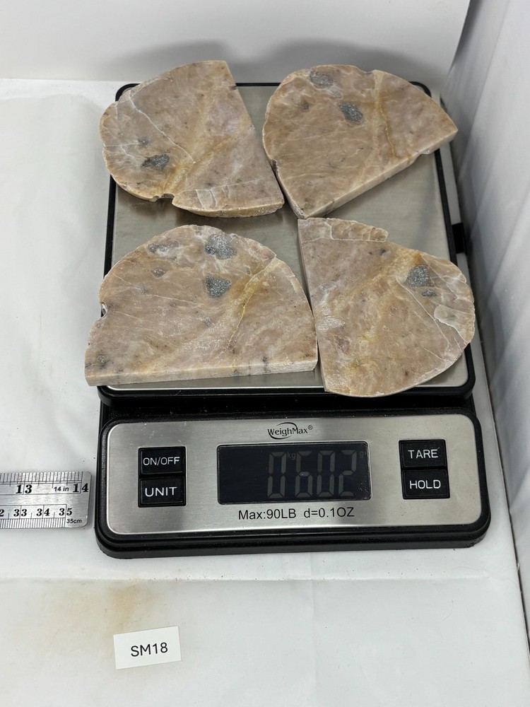 Simi-translucent Sillimanite Slabs Cabbing Lapidary Combo Ship Avail