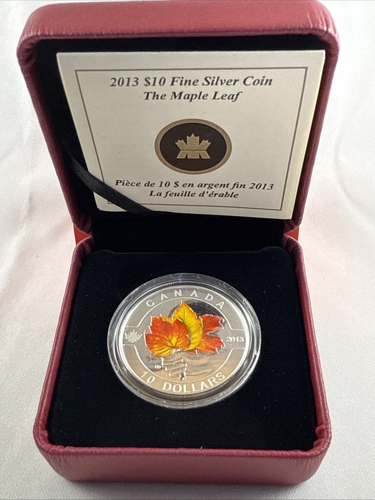 2013 - $10 Canada Dollar Coin - The Maple Leaf