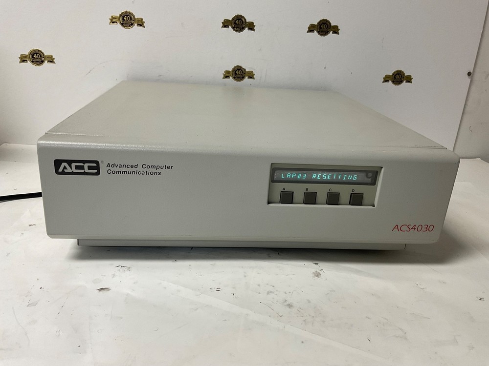 ACC Advanced Computer Communication model ACS4030 powers up & self test fine