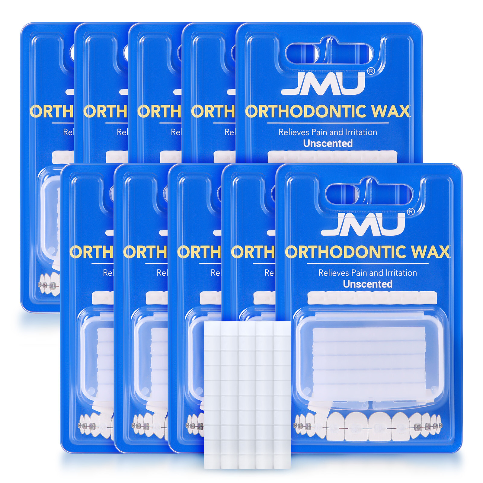 10 Packs Dental Orthodontic Wax for Bracket Brace