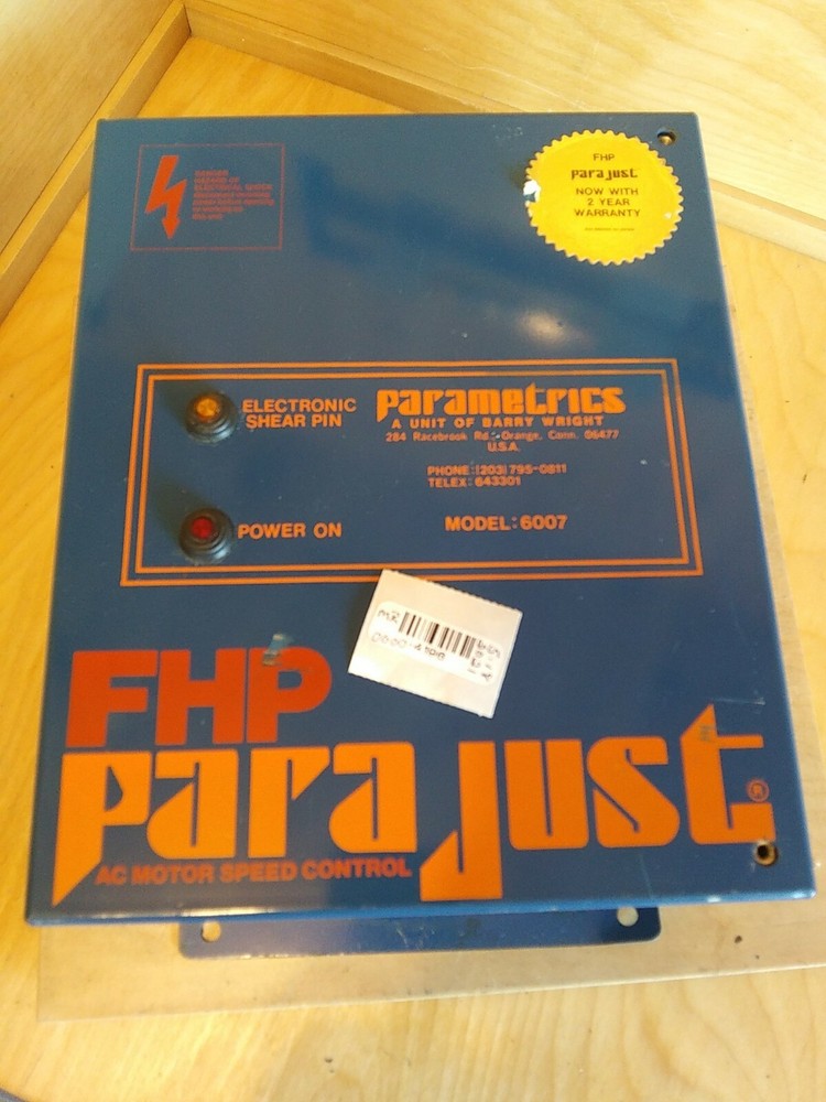 Parametrics 6007 AC Motor Speed Control