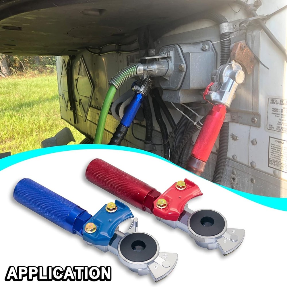 Enhanced Grip Glad Hand Set with Corrosion-Resistant Features for Heavy Vehicles
