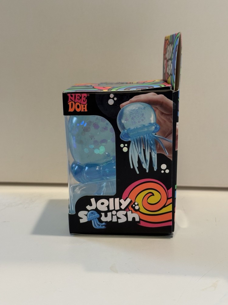 Nee Doh Jelly Squish Super Solid Squish Blue Squishy Sensory Toy