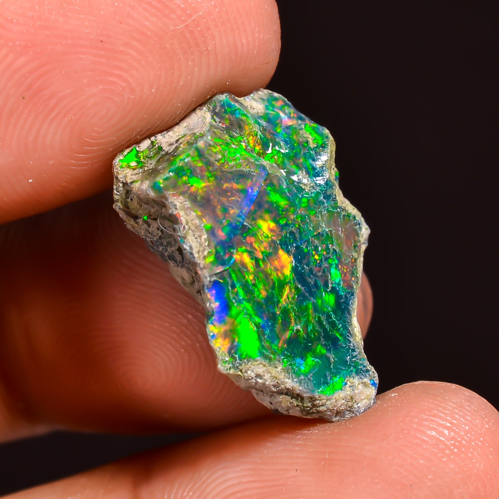 Black Ethiopian Opal Rough, Jewelry Grade Welo Opal Rough, Multi Fire Opal Raw